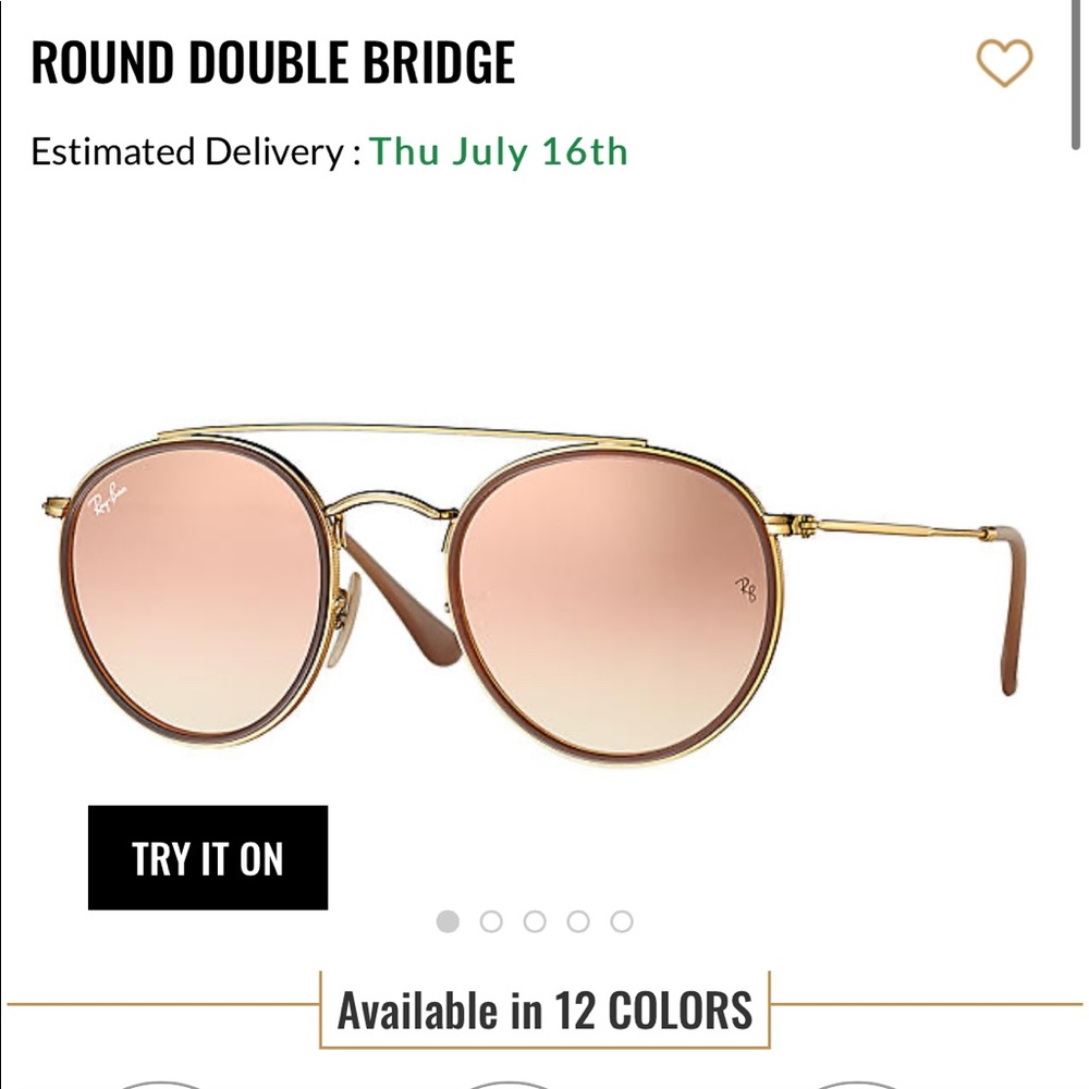 rose gold raybans